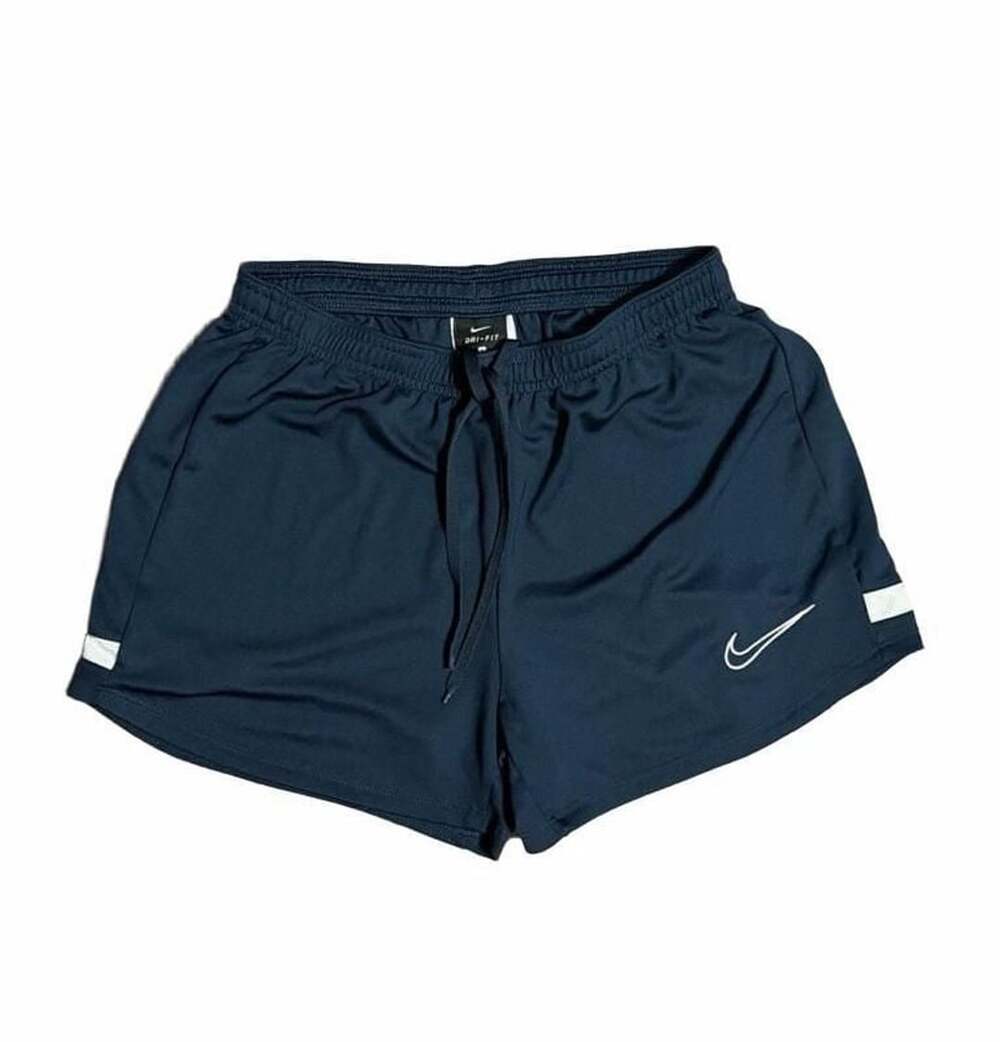 Nike Dri-FIT Academy Shorts Size S Navy Blue White Football Soccer